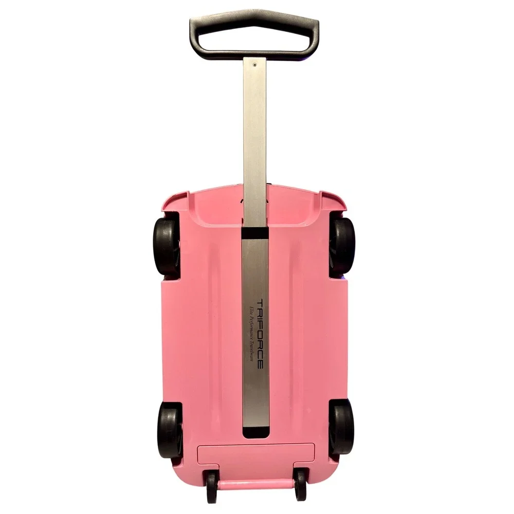 Pink Chevrolet Camaro Kids Ride‎ Suitcase Rolling Luggage for Travel School